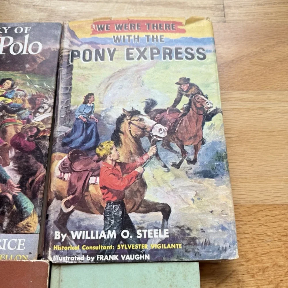 Vintage Lot Of Children's Books Black Beauty Marco Polo Pony Express Vintage 50s